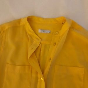 Equipment yellow long sleeve blouse, yellow XS